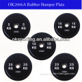 Black Rubber Olympic Bumper Plate